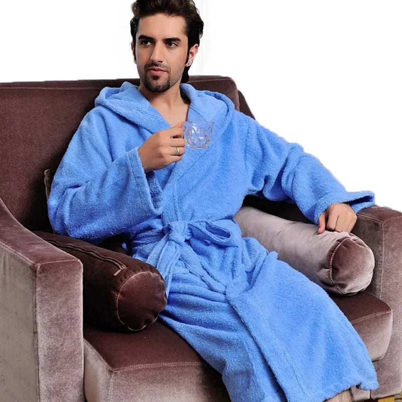 Men’s Hooded Cotton Bathrobe | Men’s Bathrobe | 2 CUZZNS