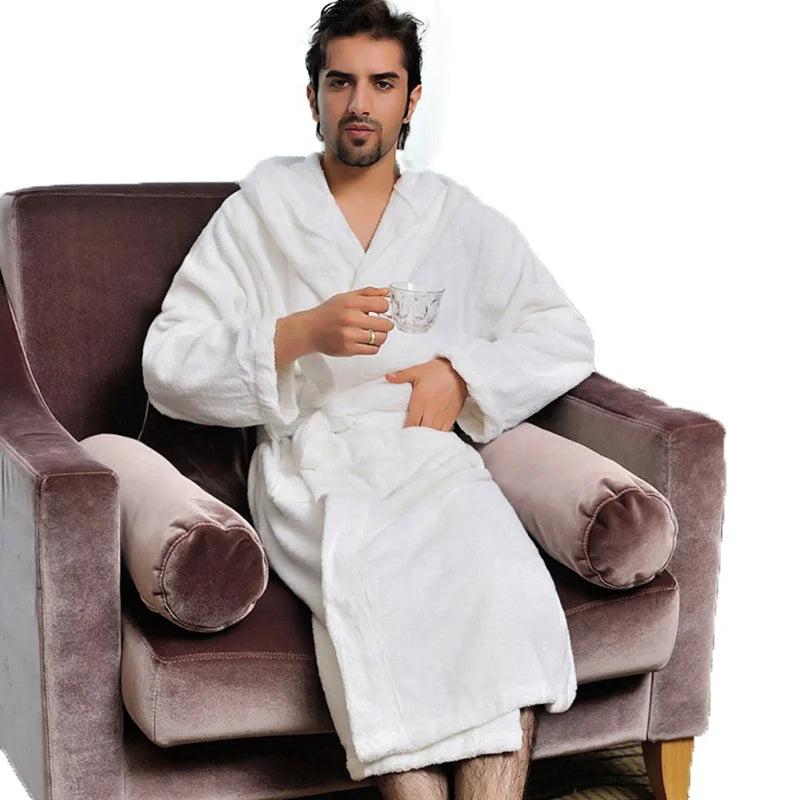 Men’s Hooded Cotton Bathrobe | Men’s Bathrobe | 2 CUZZNS