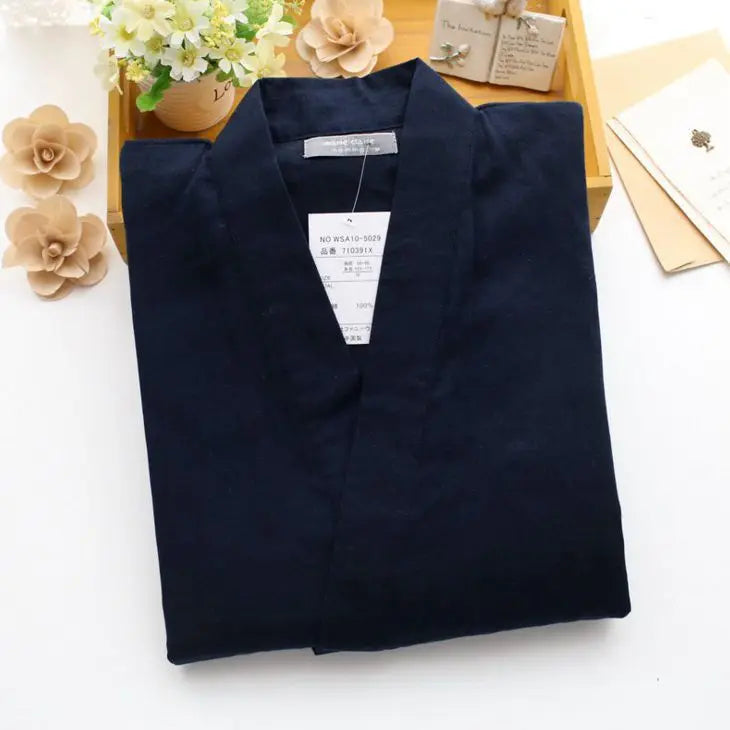 Japanese Style Men’s Kimono 2-Piece Set | Cotton Nightwear & Homewear