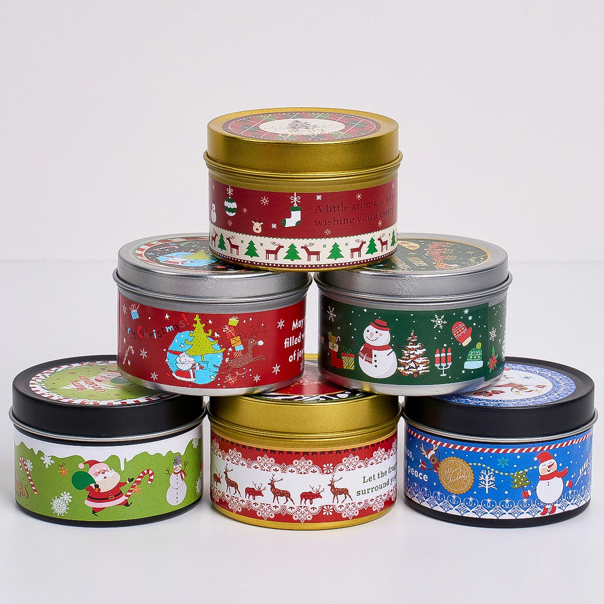 Christmas DIY Candle Set – Soy Wax & Floral Aromatherapy