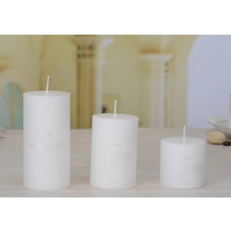5cm Pillar Candles – Colorful, Scented & Smokeless