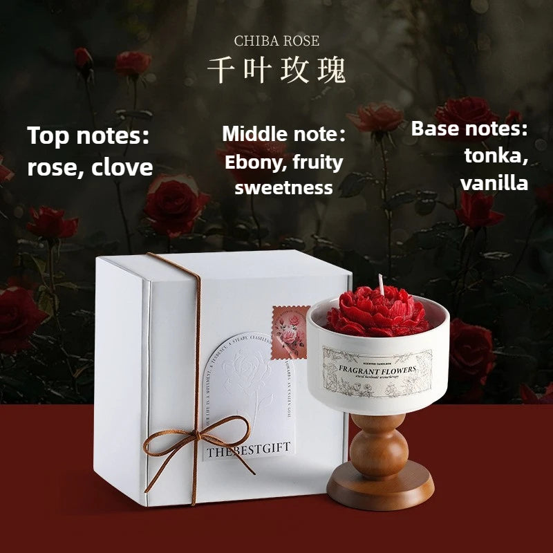 Valentine’s Romantic Candle – Rose, Lavender & Camellia Scented