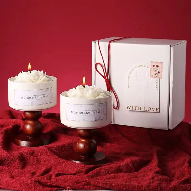 Valentine’s Romantic Candle – Rose, Lavender & Camellia Scented