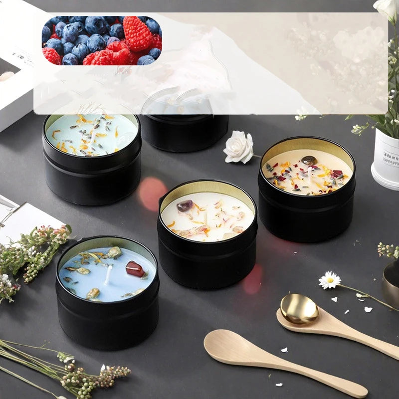 Soy Wax Crystal Candle – Floral Scent, Iron Can
