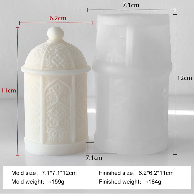 Ramadan Candle Dome Mold – Silicone for DIY Resin Candles