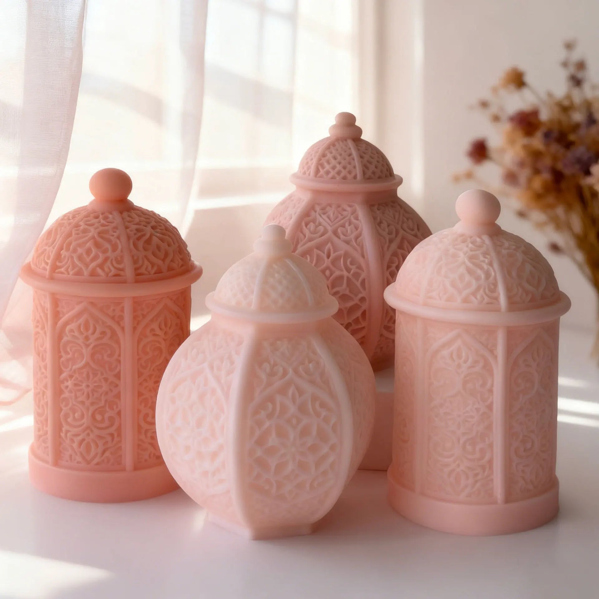 Ramadan Candle Dome Mold – Silicone for DIY Resin Candles