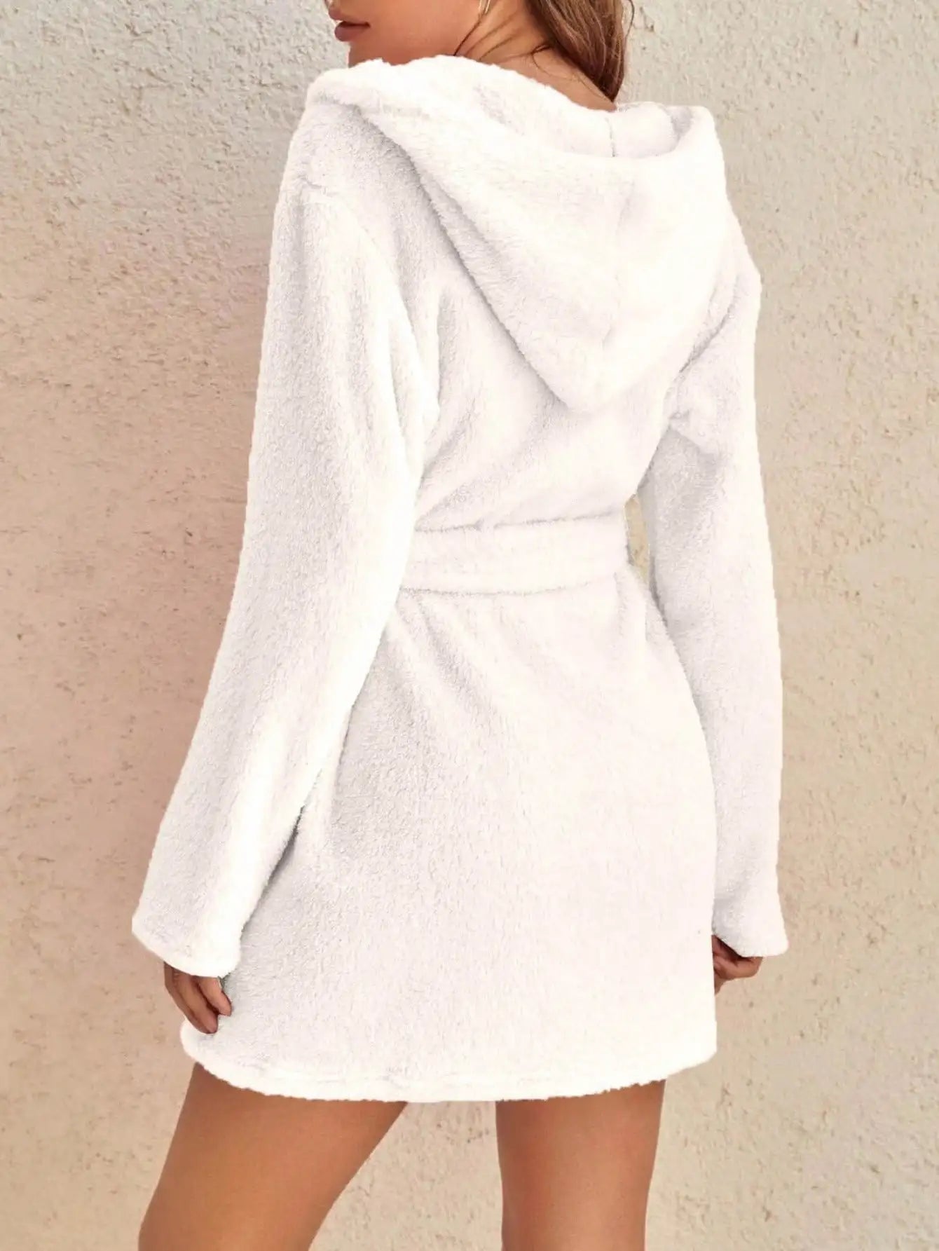 Hooded Fleece Robe for Women – Warm & Cozy Homewear