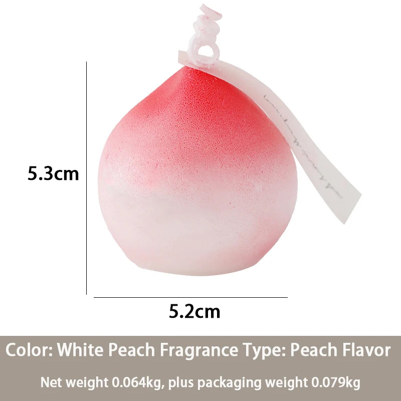 Soy Wax Fruit Candles – Sweet Peach, Apple & Strawberry