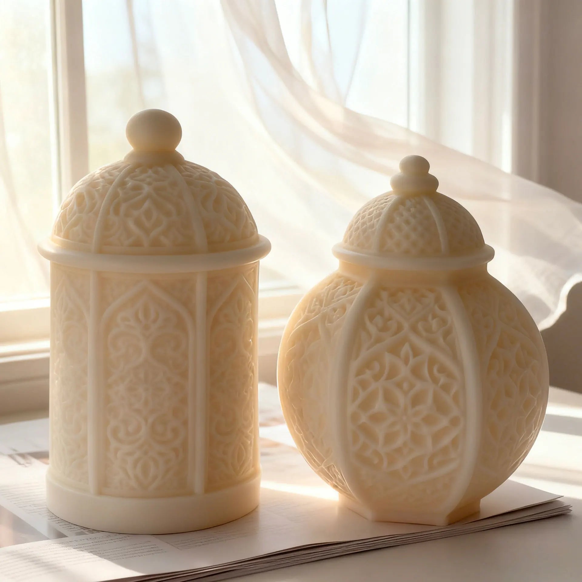 Ramadan Candle Dome Mold – Silicone for DIY Resin Candles