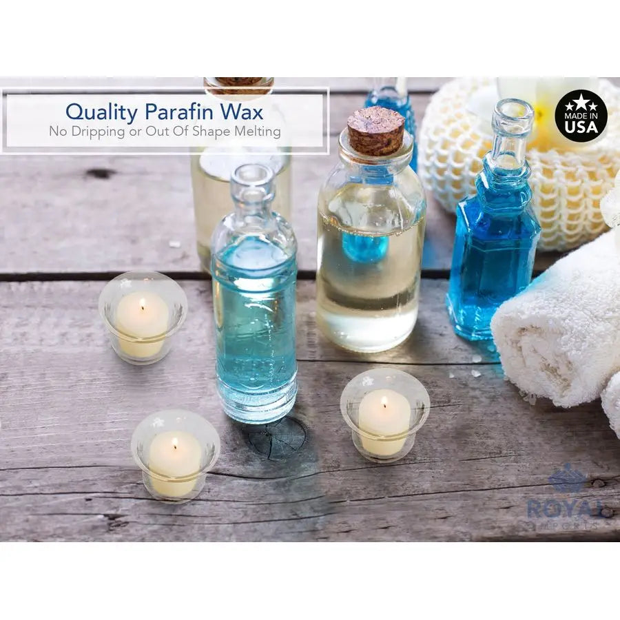 Ivory Votive Candles – Unscented, Long-Lasting for Events