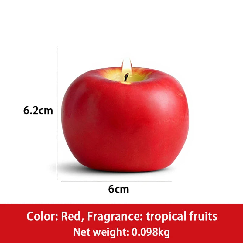 Soy Wax Fruit Candles – Sweet Peach, Apple & Strawberry