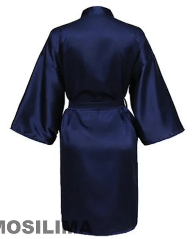 Satin Bridesmaid Robe – Kimono Style for Wedding & Team Bride