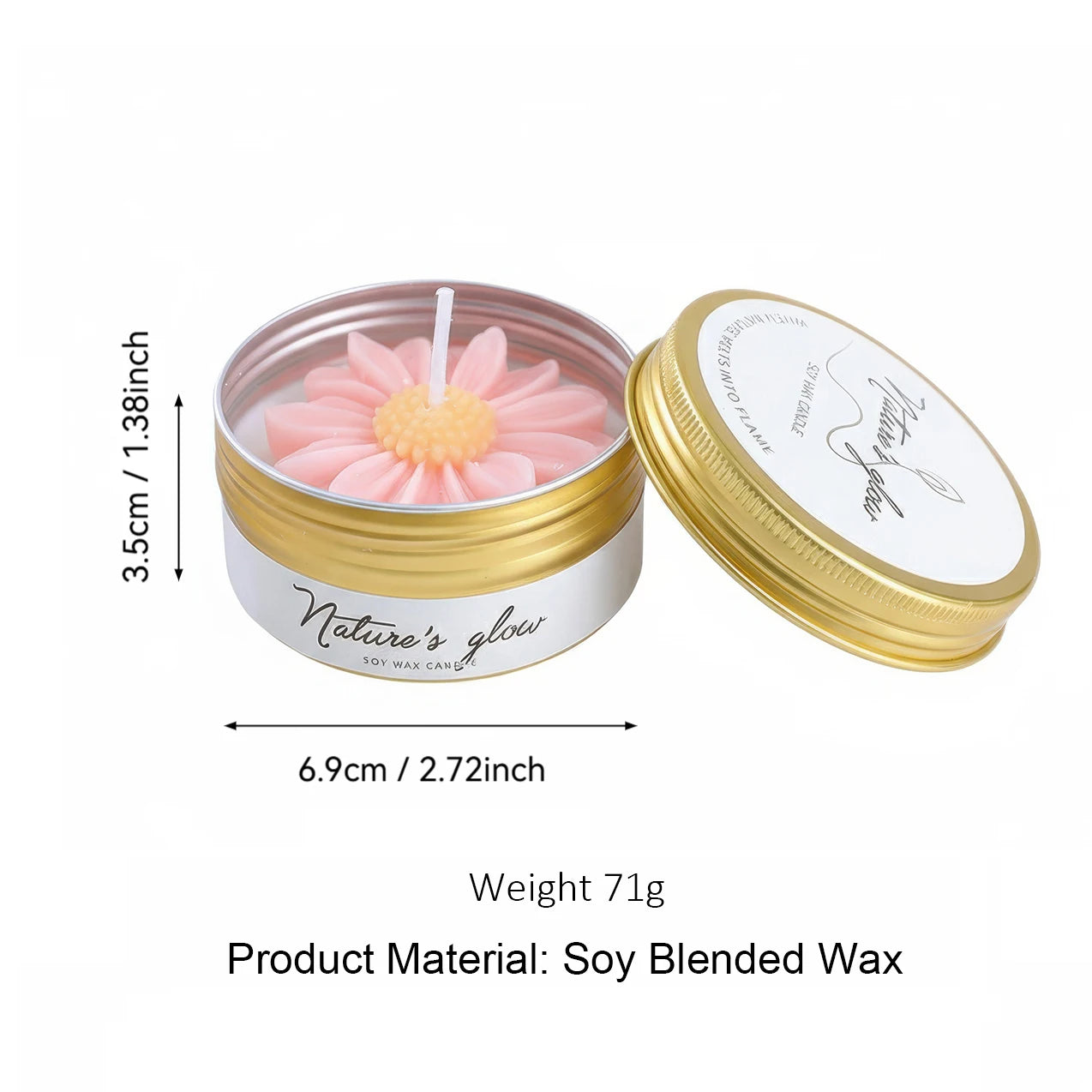Chamomile Soy Candle – Calm, Clean & Romantic