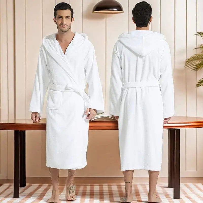 Men’s Hooded Cotton Bathrobe | Men’s Bathrobe | 2 CUZZNS