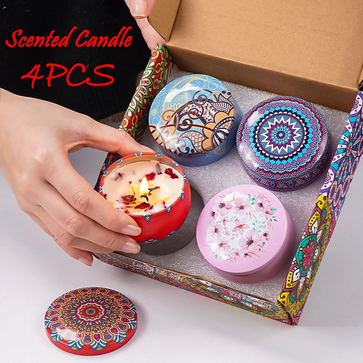 Scented Candle Set | 4Pcs Scented Candles | 2 CUZZNS
