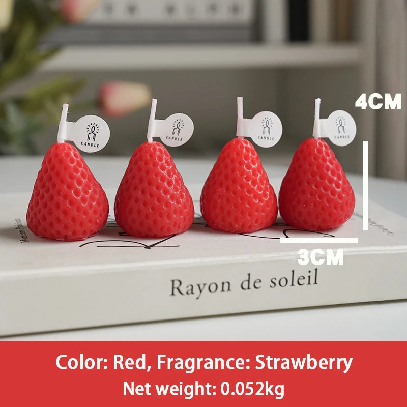 Soy Wax Fruit Candles – Sweet Peach, Apple & Strawberry