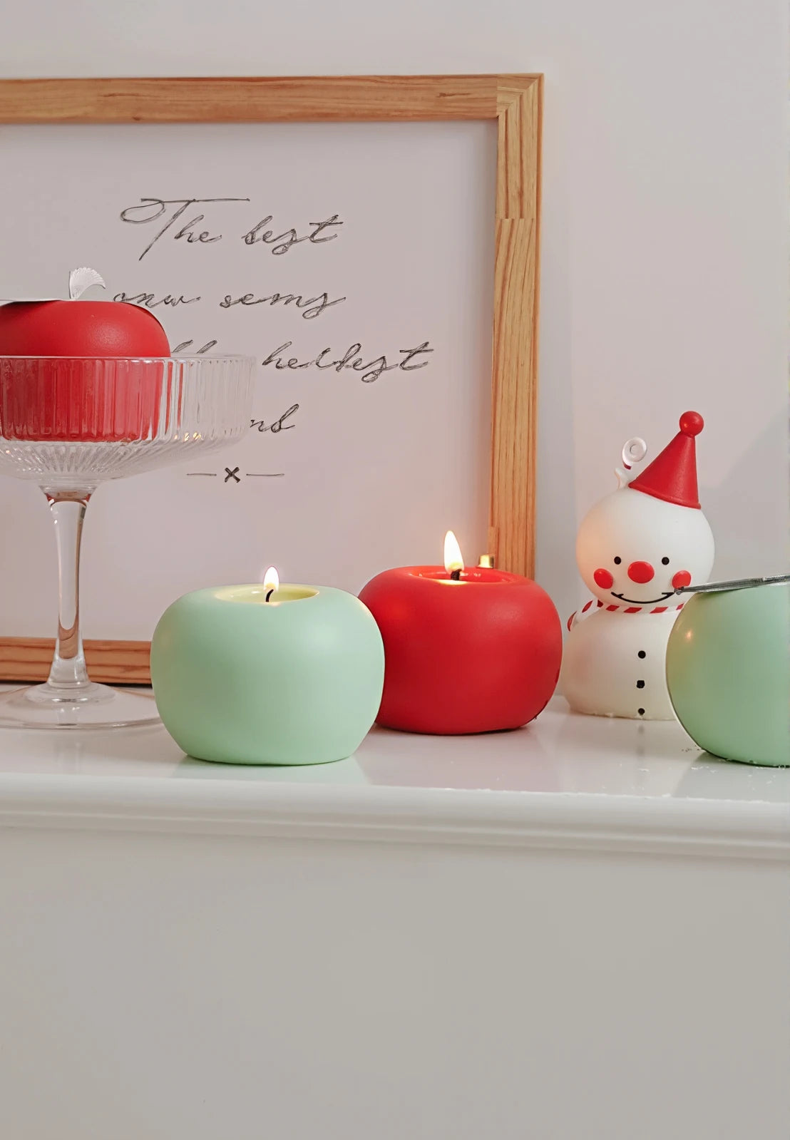 Soy Wax Fruit Candles – Sweet Peach, Apple & Strawberry