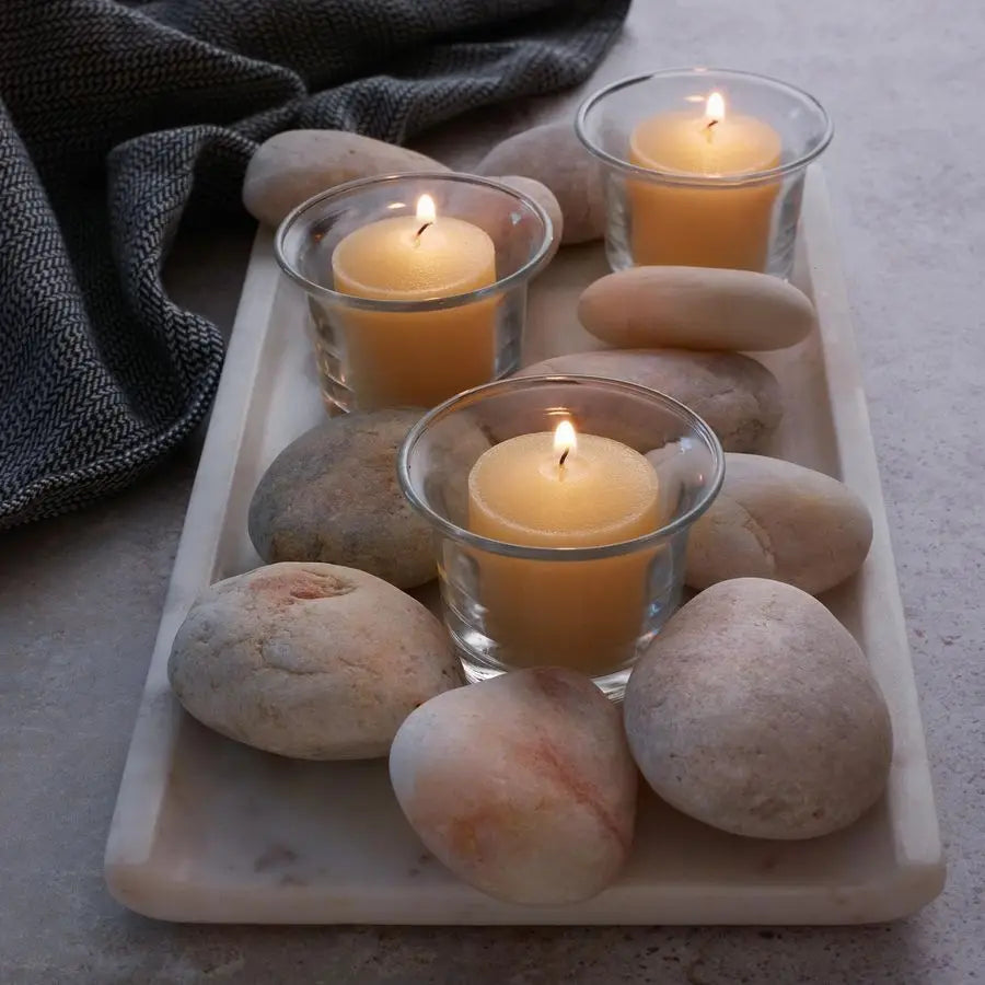 Ivory Votive Candles – Unscented, Long-Lasting for Events